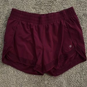 Athleta purple running shorts
